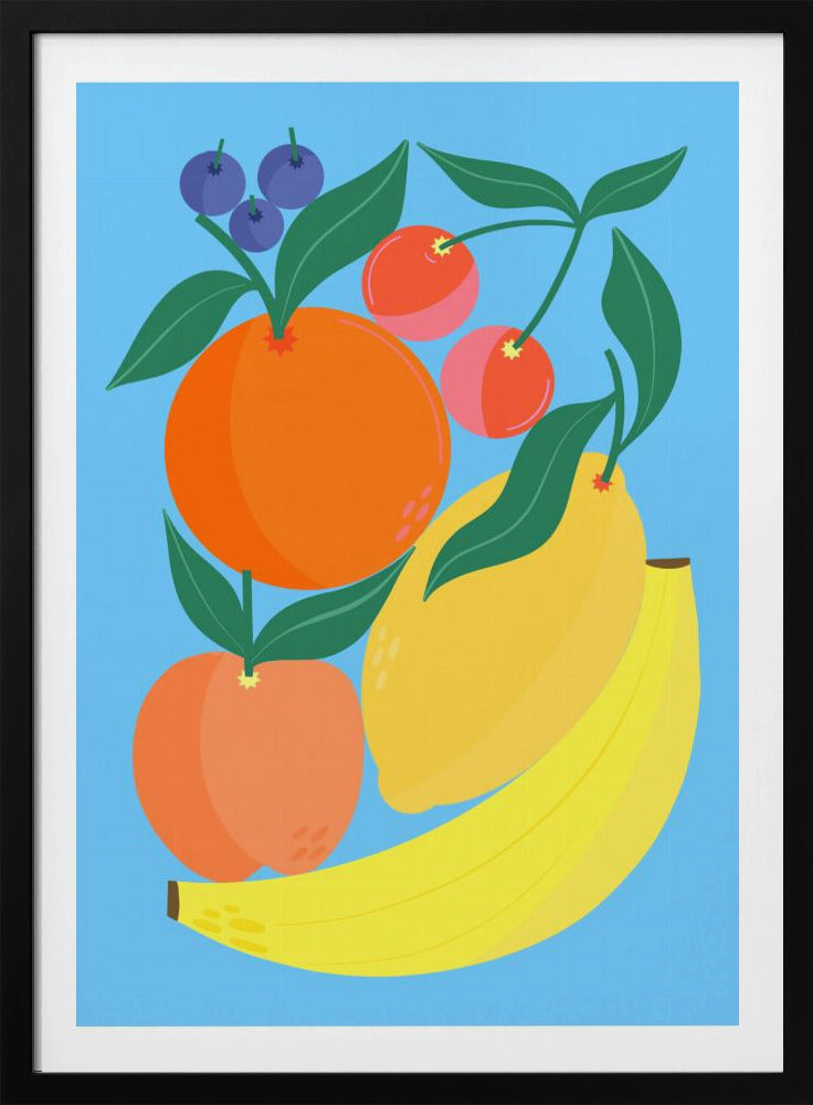 Gestapeld fruit | Poster