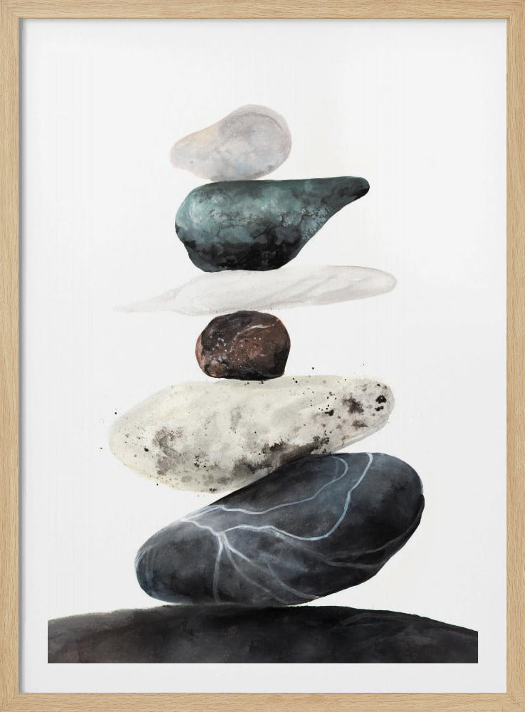 Stenen van het strand | Poster