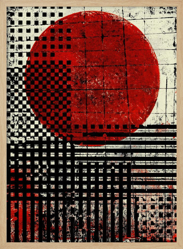 Zwart-witte geometrische patronen | Poster