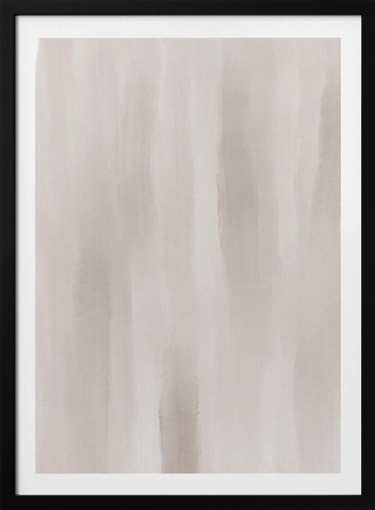 Beige penseelstreken op een gedempte achtergrond | Poster