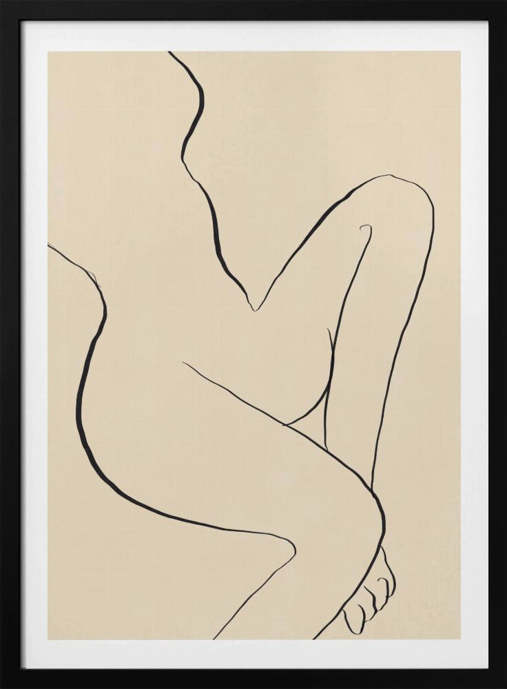 Elegante minimalistische lijntekening | Poster