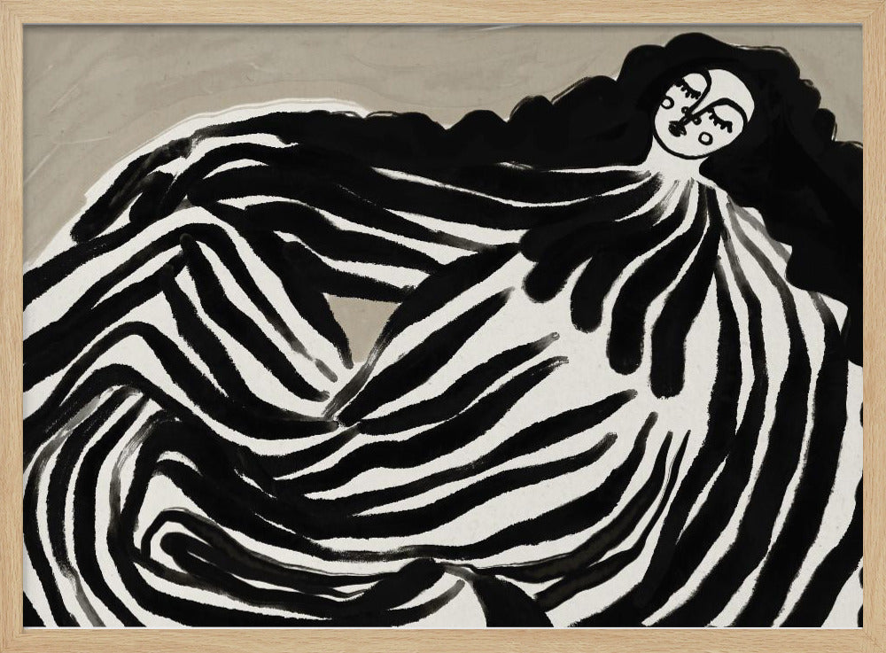 Monochrome golven | Poster