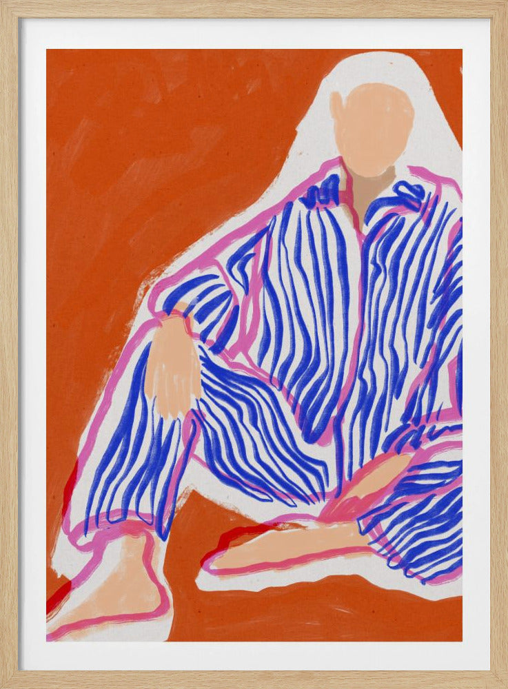 Gestreepte sereniteit | Poster