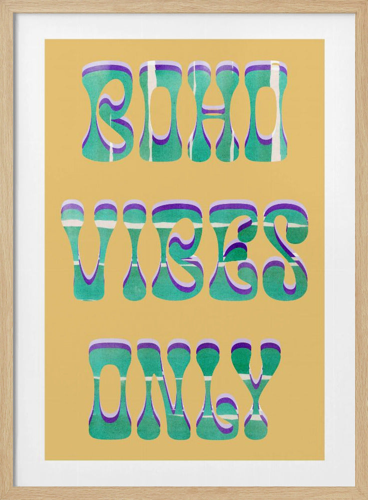 Alleen Boho Vibes | Poster