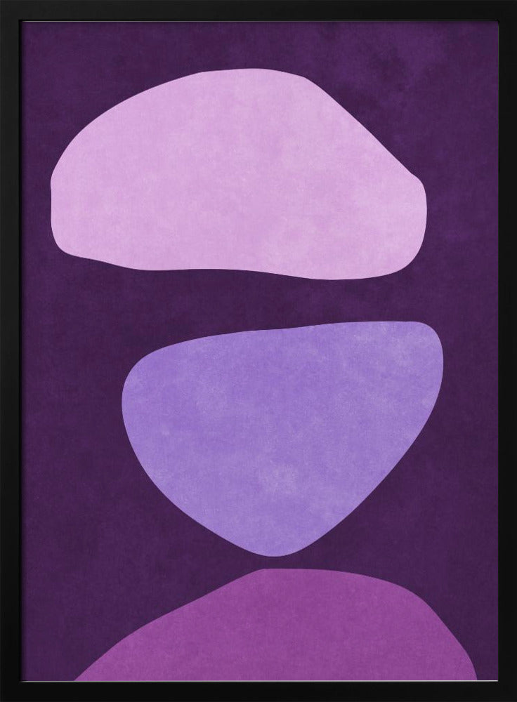Abstracte vormen Violet | Poster