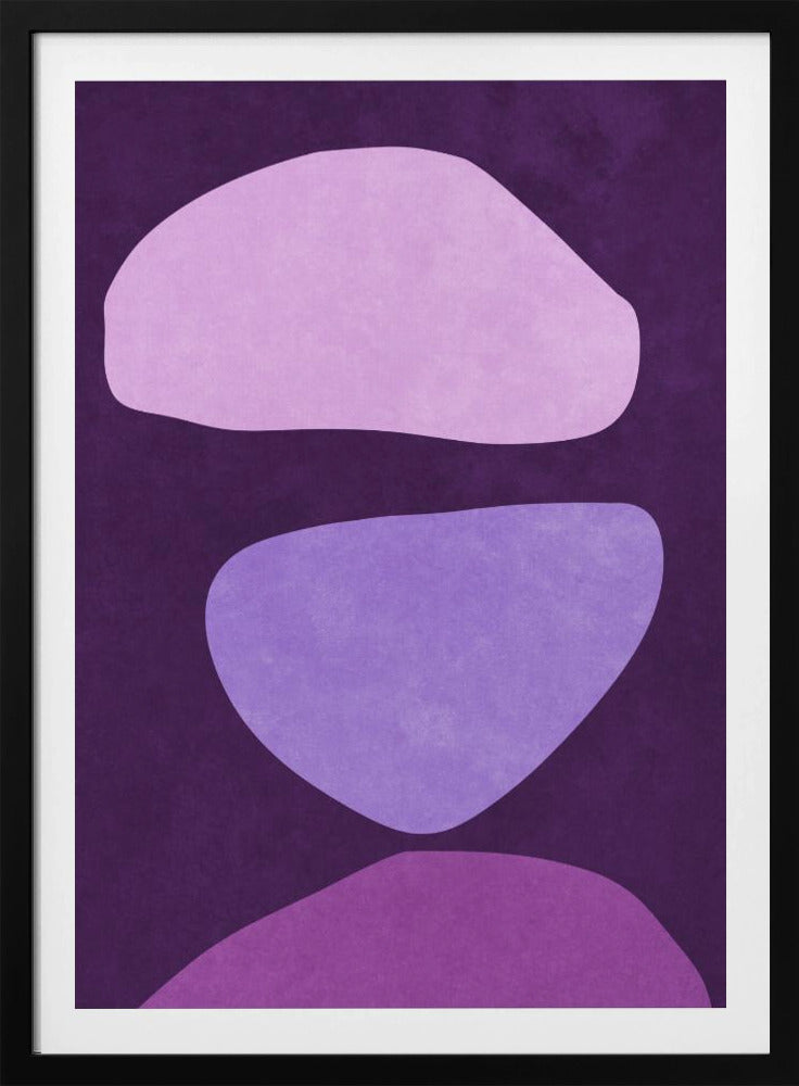 Abstracte vormen Violet | Poster