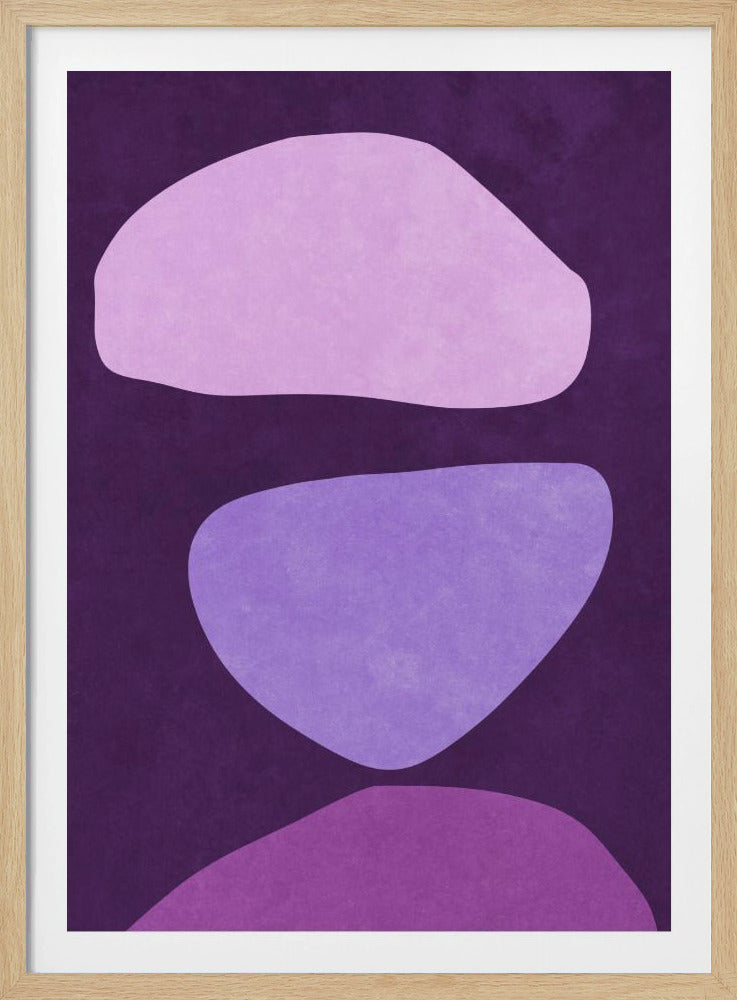 Abstracte vormen Violet | Poster