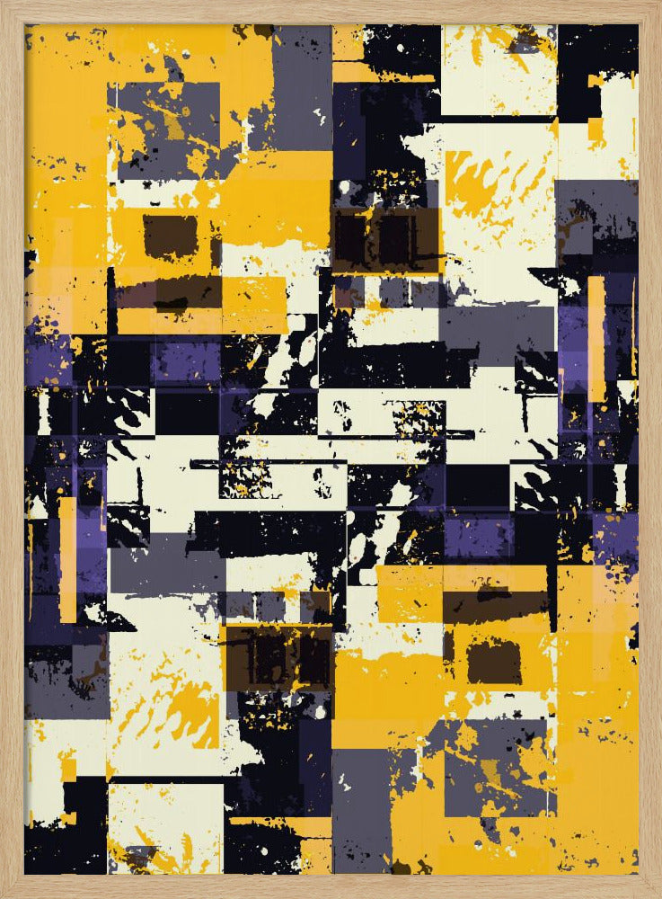 Geometrische vormen en felle kleuren | Poster