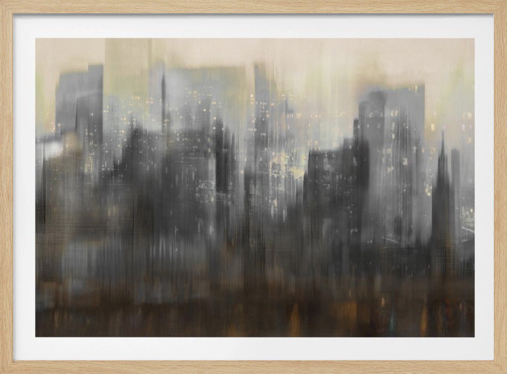 Nachtelijke hemelstad | Poster