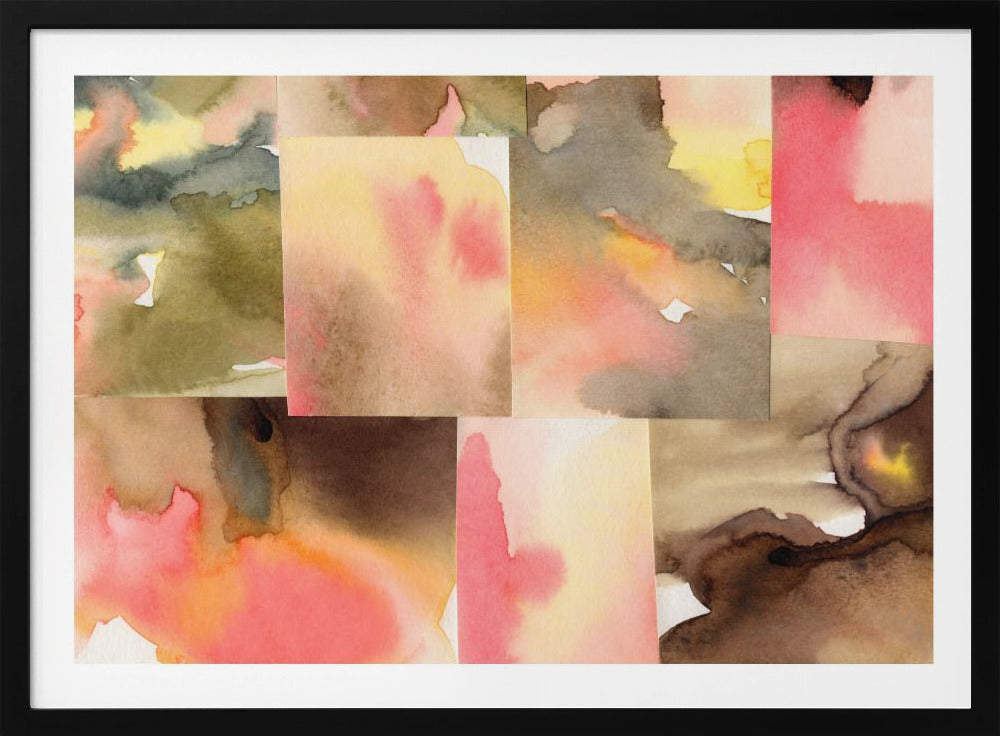 Abstracte compositie 5 horizontaal | Poster