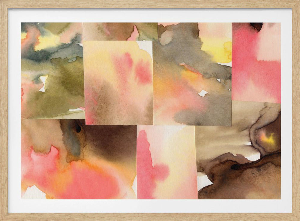 Abstracte compositie 5 horizontaal | Poster