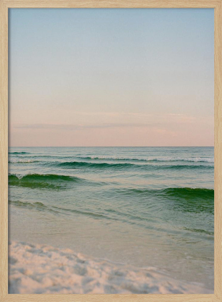 Pastel Oceaan Zonsondergang V | Poster