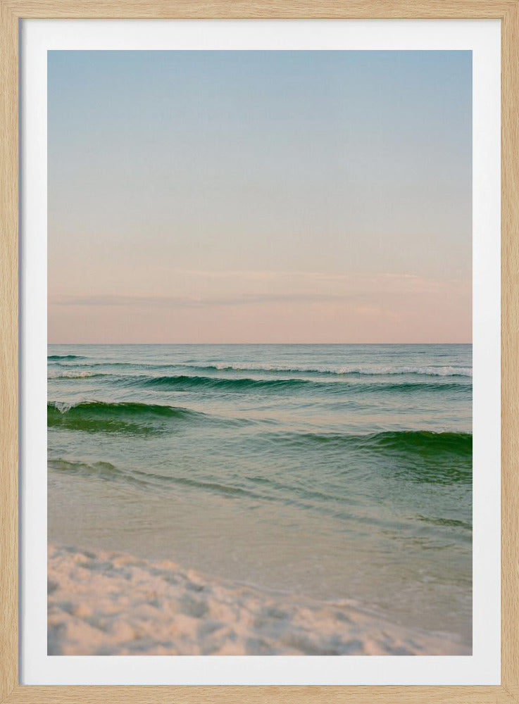 Pastel Oceaan Zonsondergang V | Poster