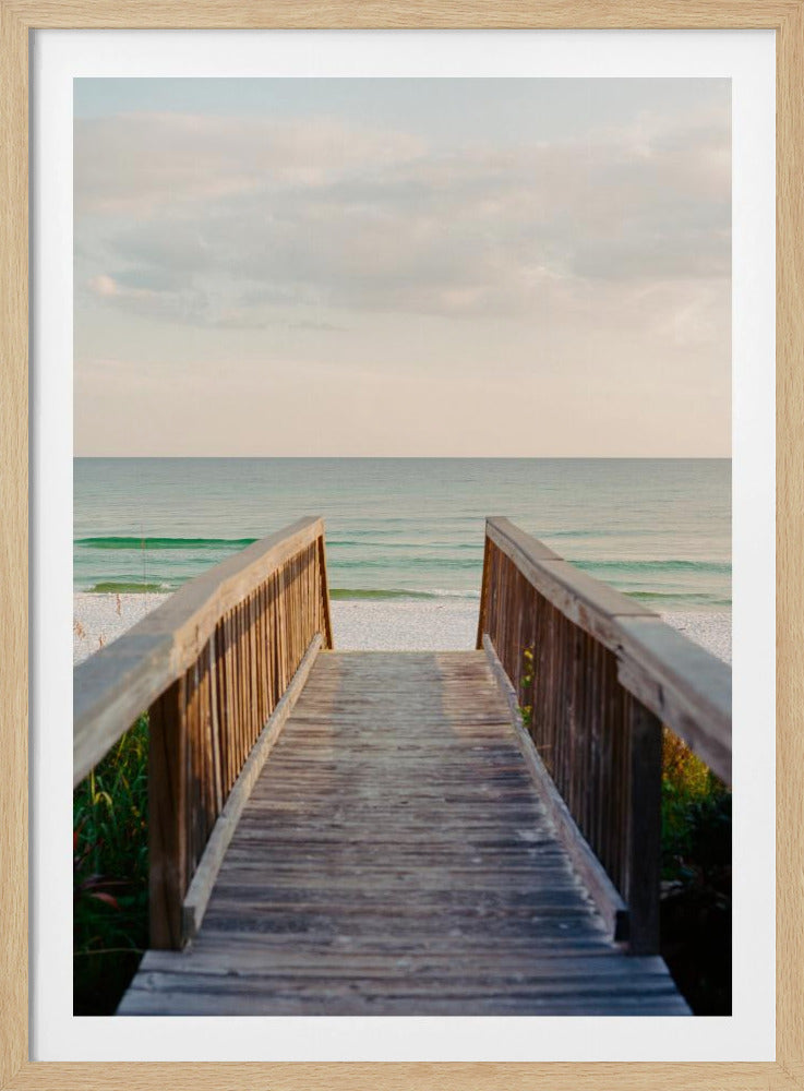 Pastel Oceaan Zonsondergang VIII | Poster