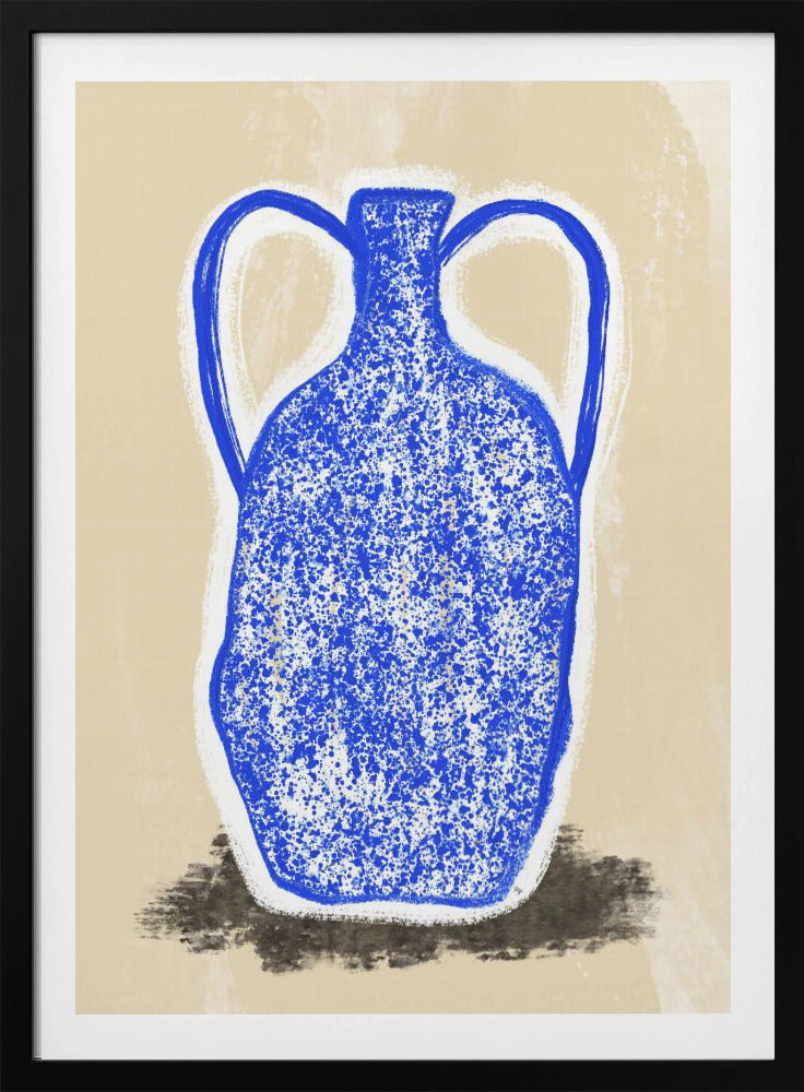 Grote blauwe vaas | Poster