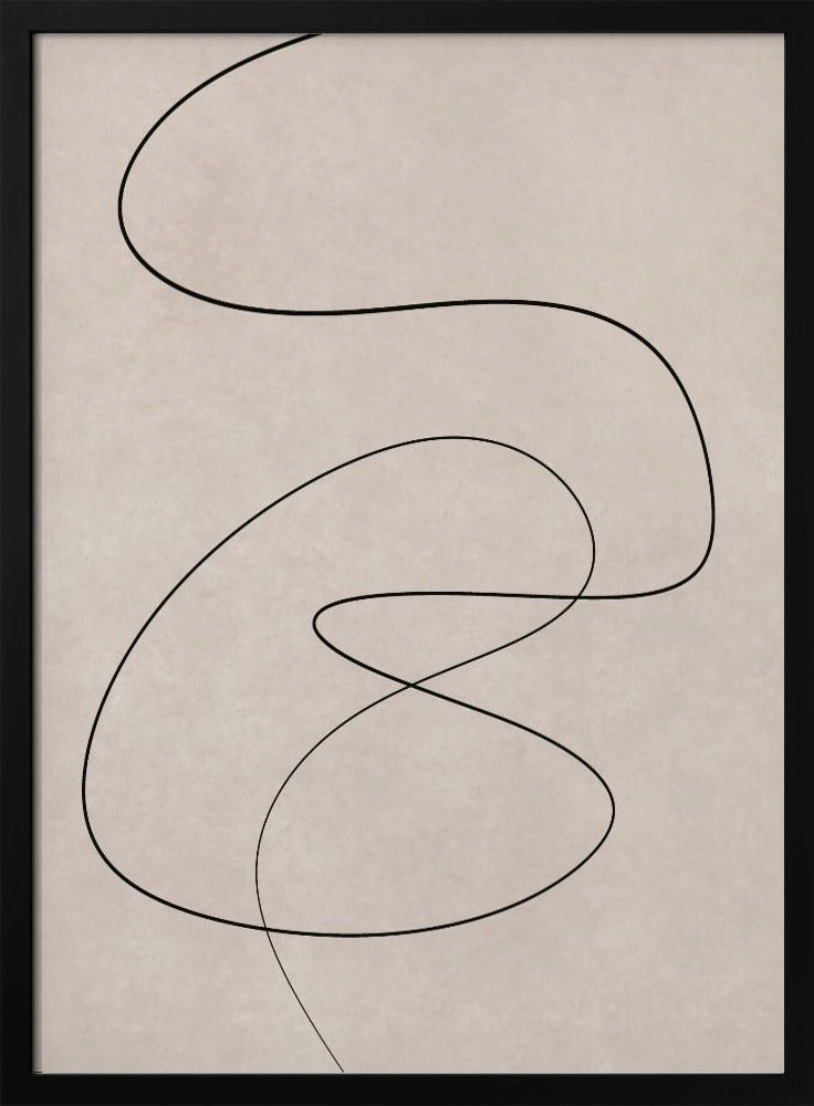 Minimale lijnkunst abstracte tekening 02 | Poster