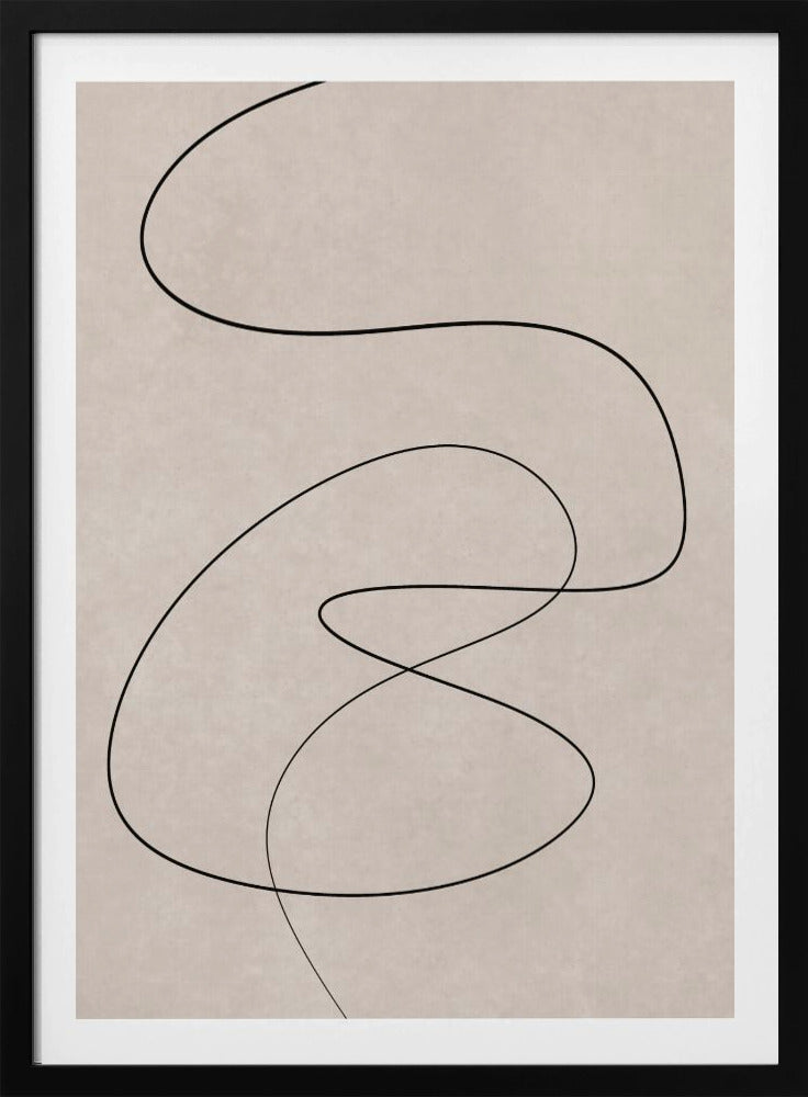 Minimale lijnkunst abstracte tekening 02 | Poster