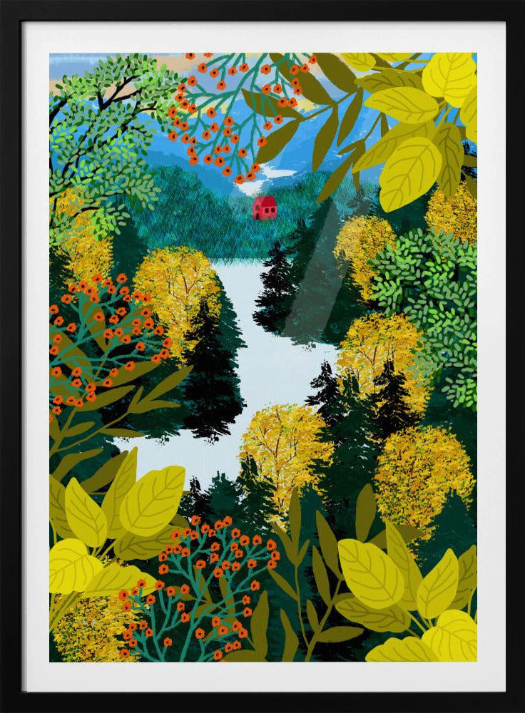 Uitzicht vanaf de berg | Poster