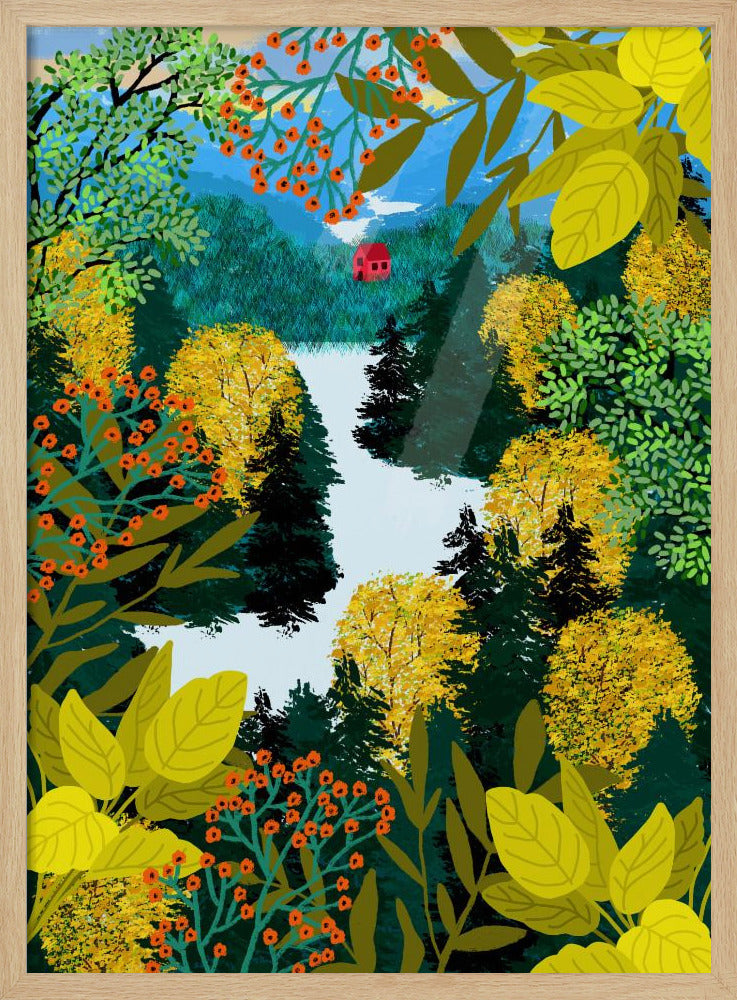 Uitzicht vanaf de berg | Poster