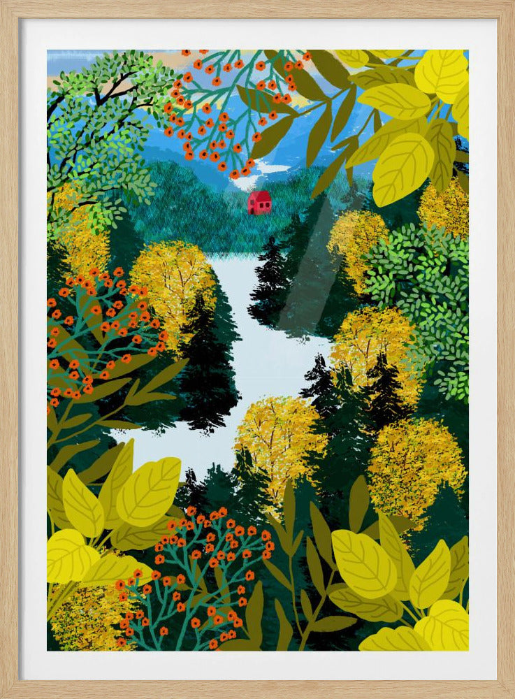 Uitzicht vanaf de berg | Poster