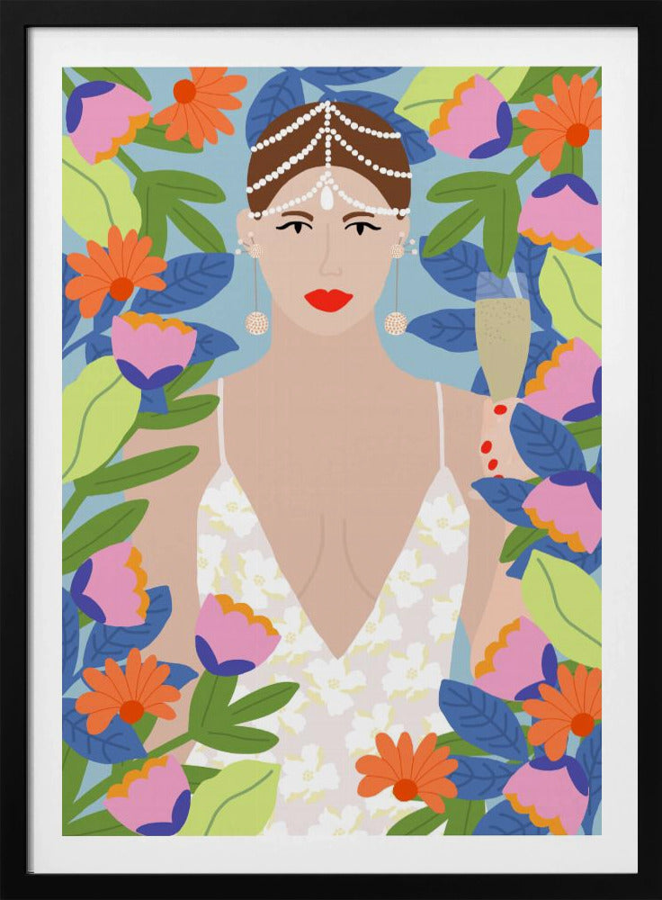 Summer Queen in Flowers | Poster