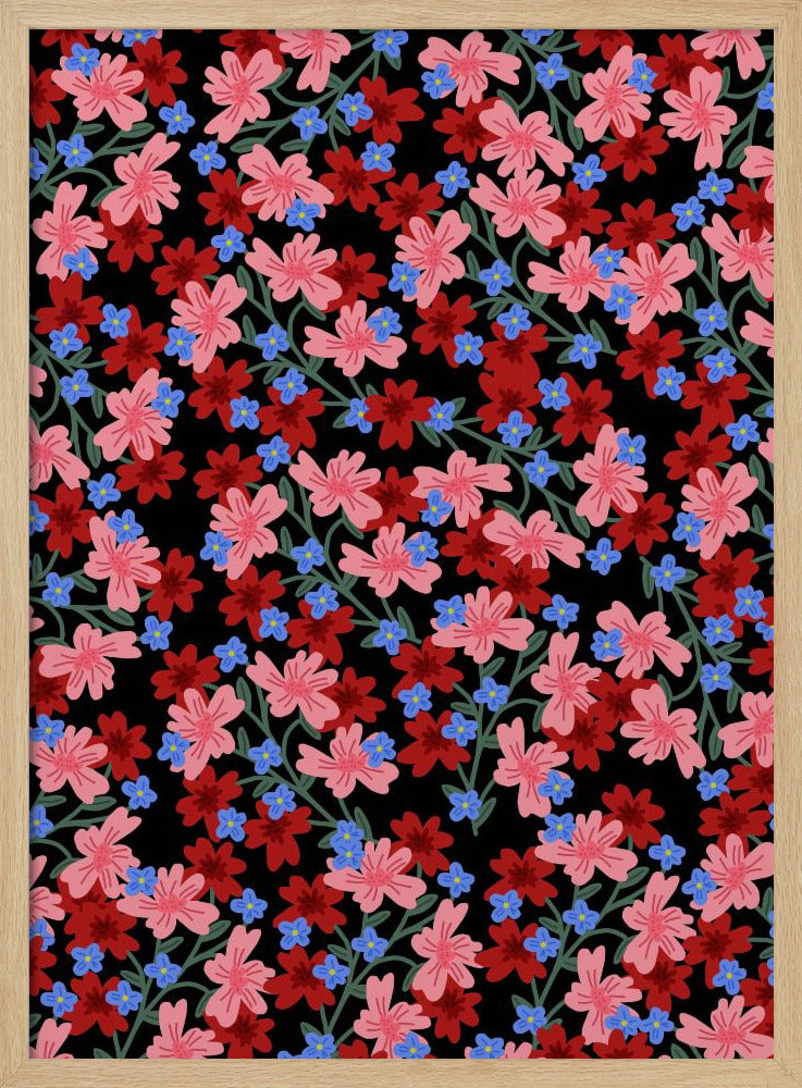 9933x14043 Din 50 Romantische Bloemen | Poster