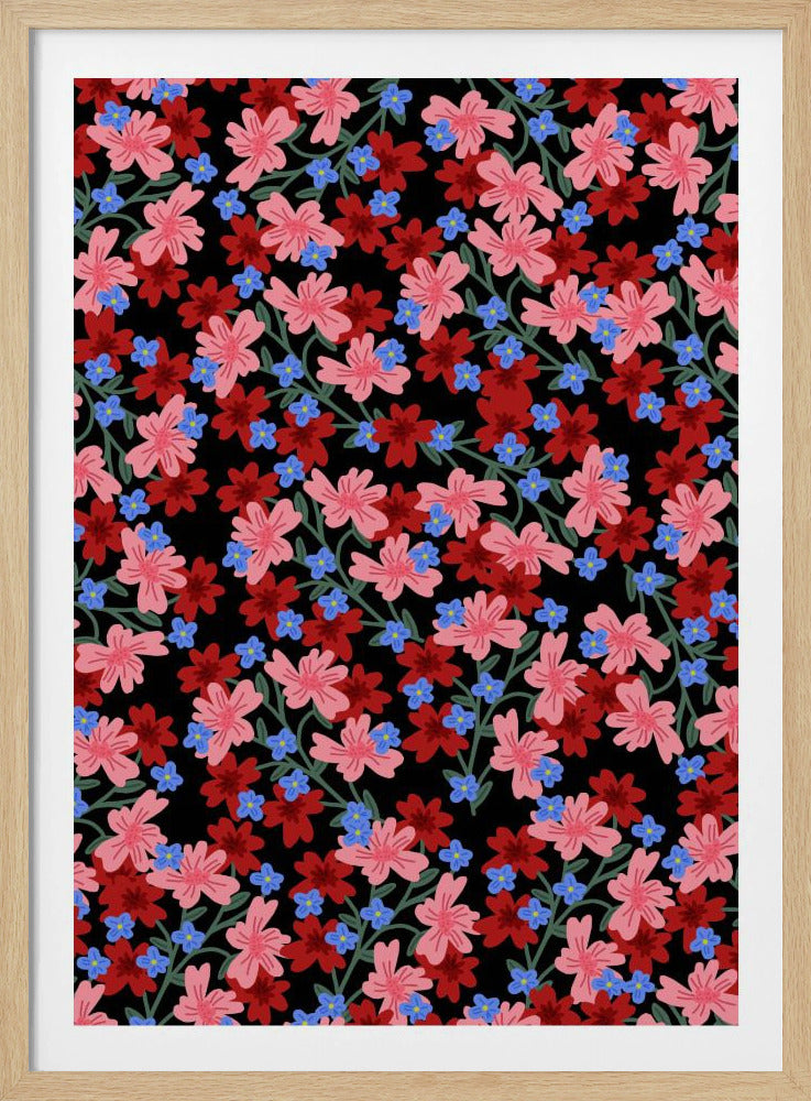 9933x14043 Din 50 Romantische Bloemen | Poster