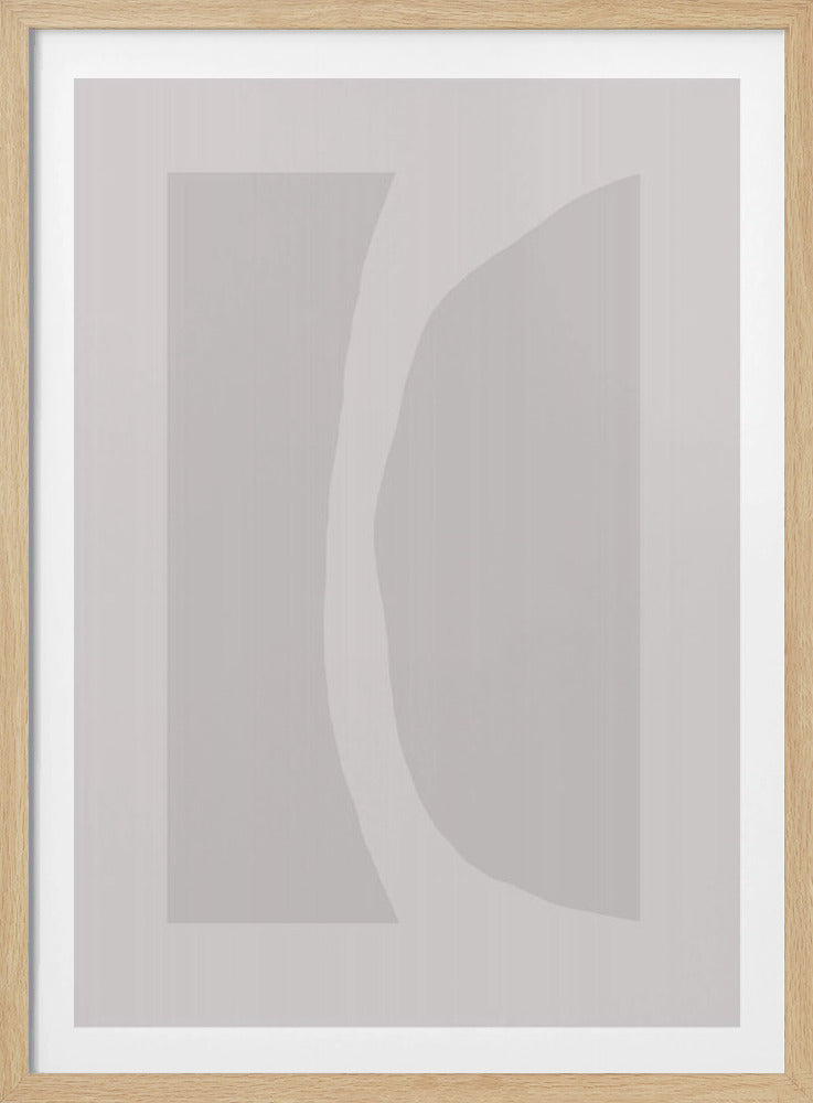 Gebogen abstract licht | Poster