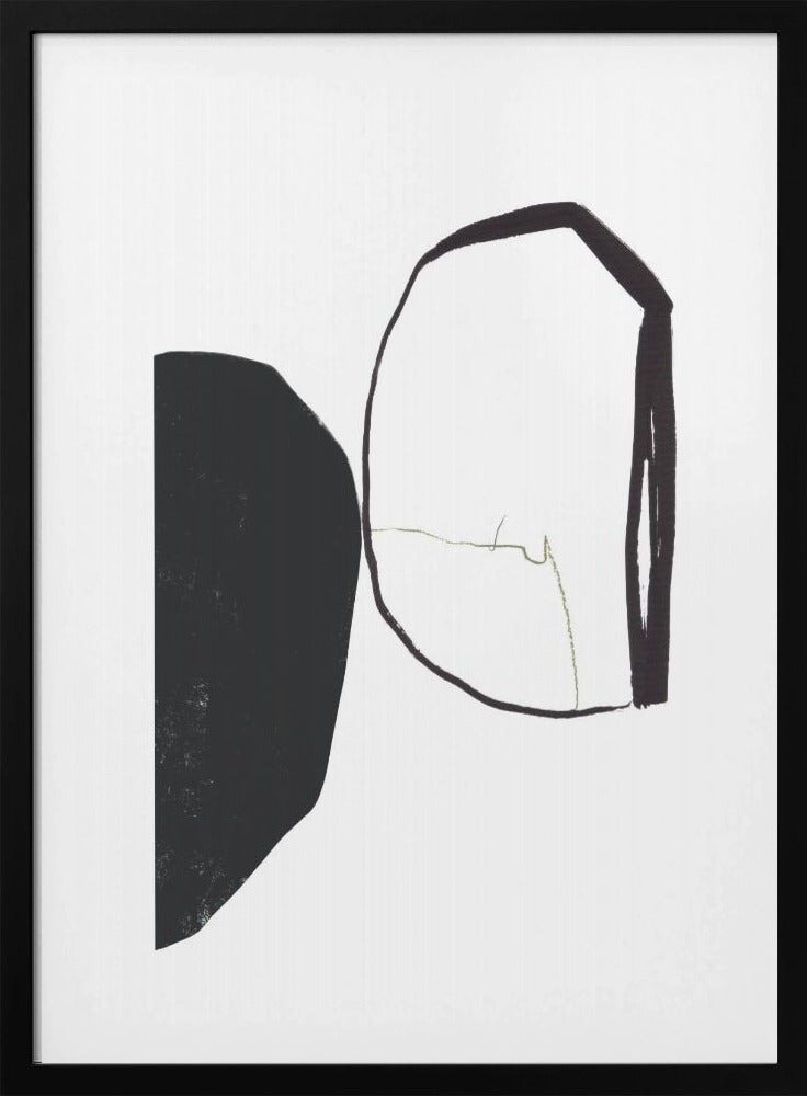 Geometrische vormen en contrasterende kleuren | Poster