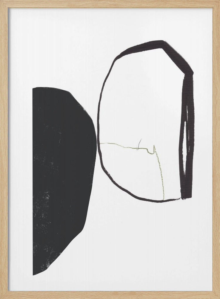 Geometrische vormen en contrasterende kleuren | Poster