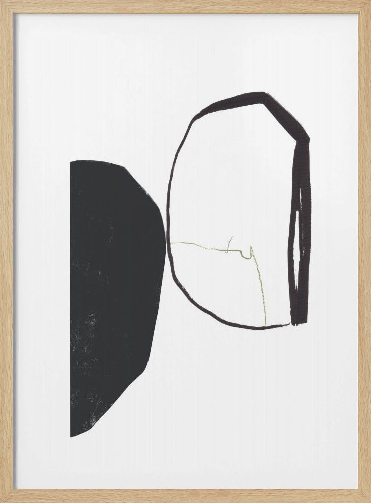 Geometrische vormen en contrasterende kleuren | Poster