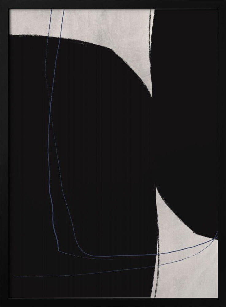 Zwart-witte geometrische vormen | Poster