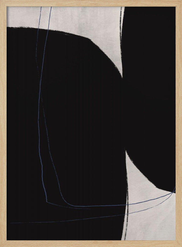 Zwart-witte geometrische vormen | Poster
