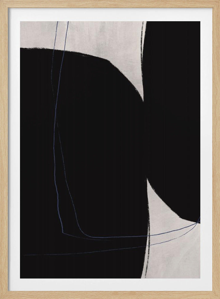 Zwart-witte geometrische vormen | Poster