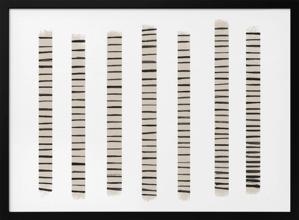 Monochrome strepen | Poster