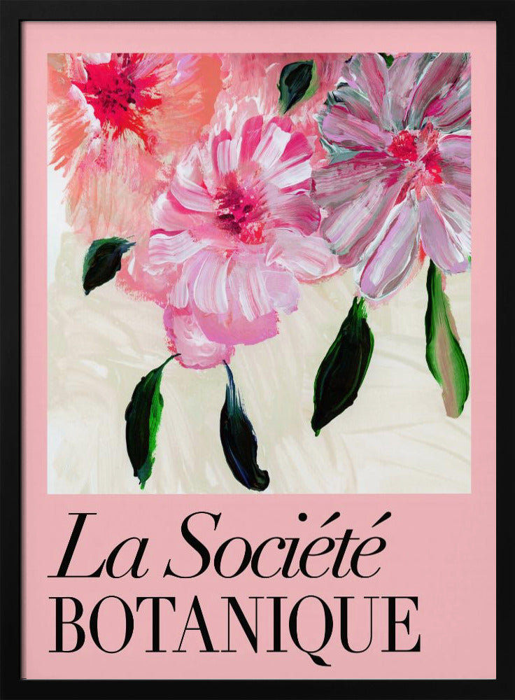 La Société Botanique Roze bloemen | Poster