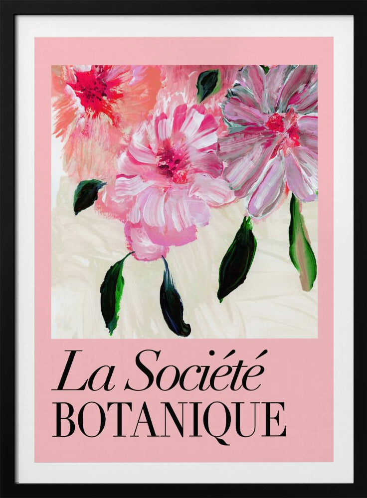 La Société Botanique Roze bloemen | Poster
