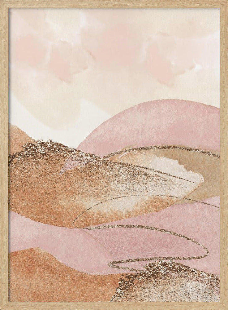 Landscape in pink-2 | Poster
