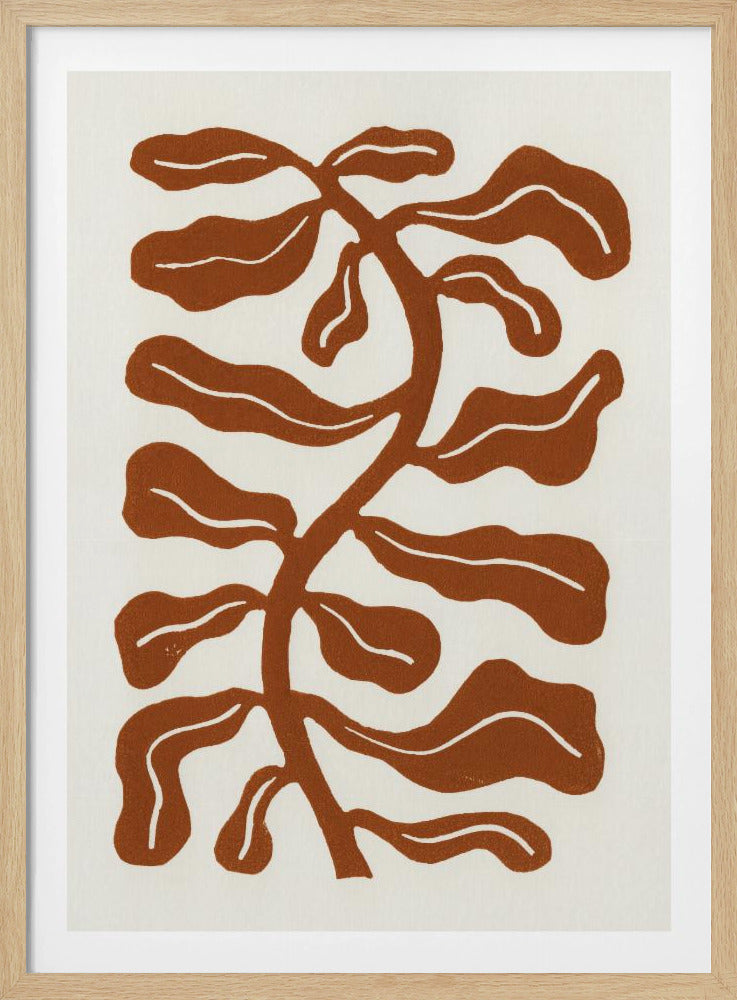 Wind Kissed Plant / Zadelbruin | Poster
