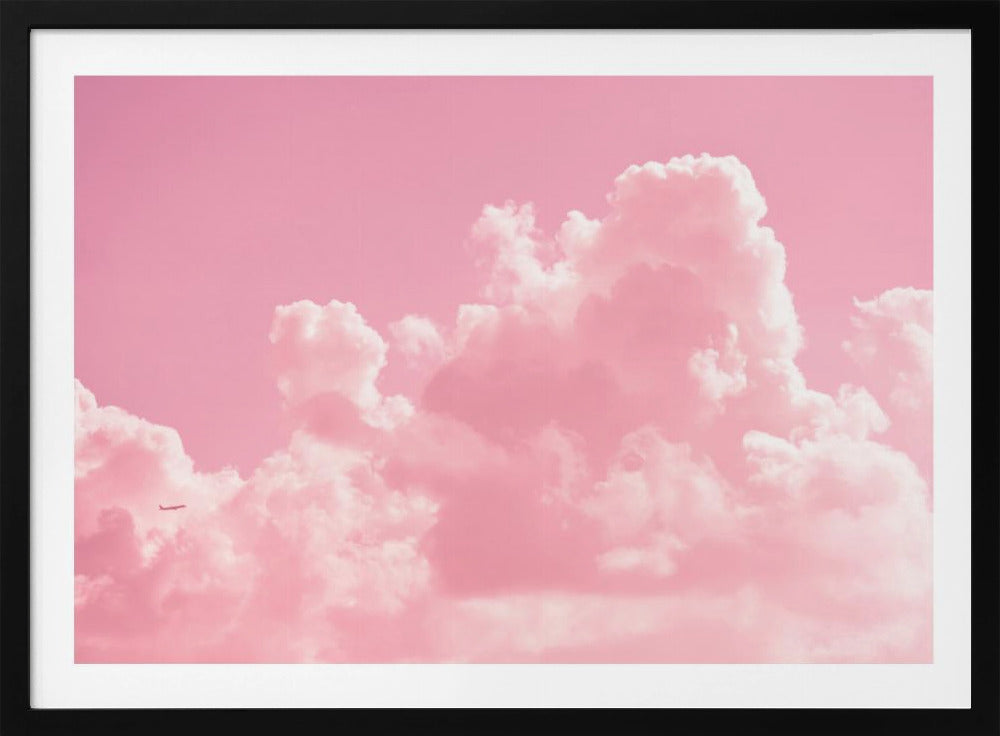 Bewolkt met een vleugje roze | Poster