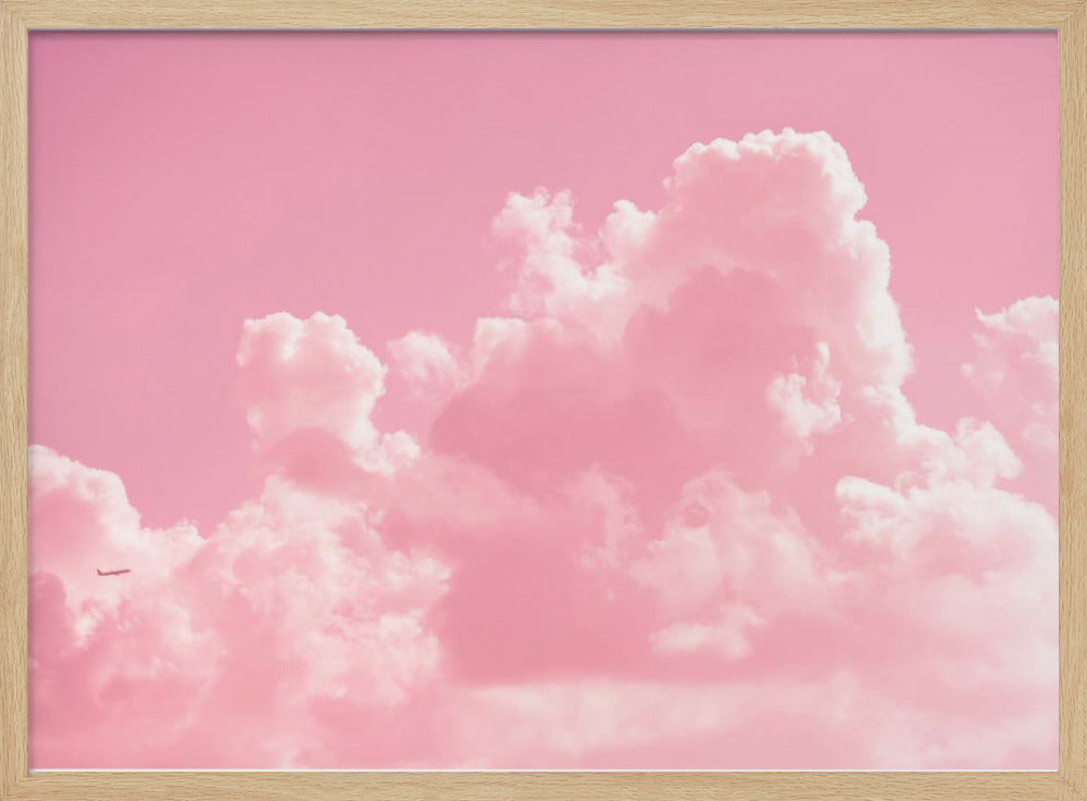 Bewolkt met een vleugje roze | Poster