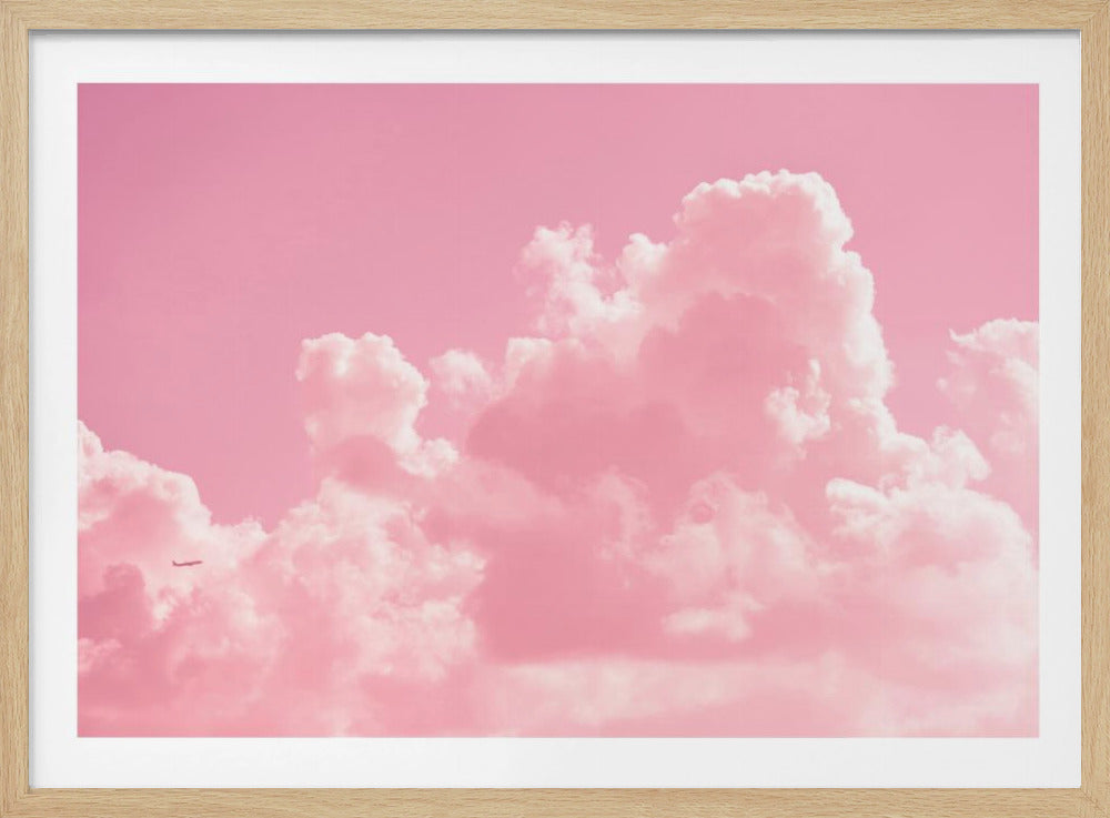 Bewolkt met een vleugje roze | Poster
