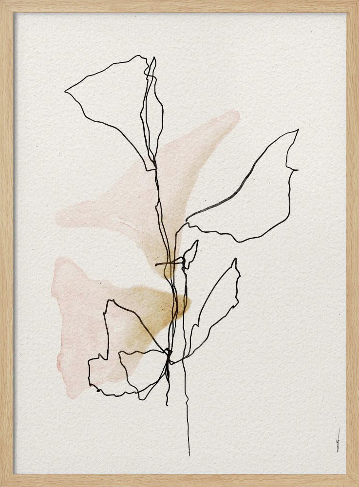 Minimale bloeilijnen | Poster