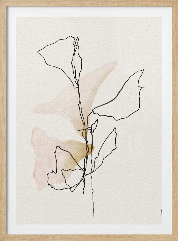 Minimale bloeilijnen | Poster