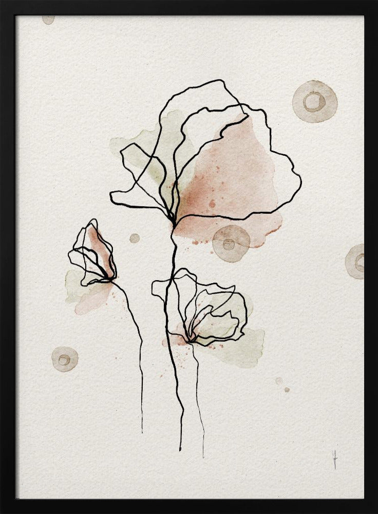 Grillige bloemen | Poster