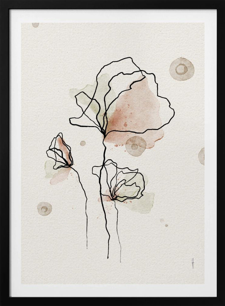 Grillige bloemen | Poster