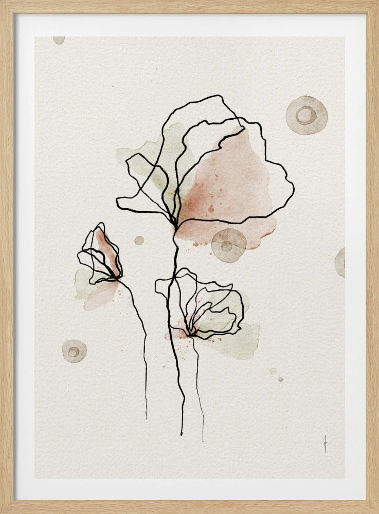 Grillige bloemen | Poster