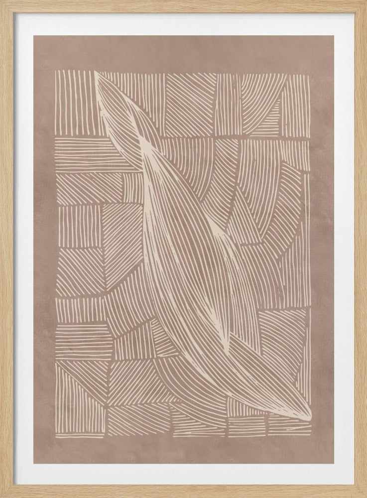 Abstracte onregelmatige lijnen | Poster