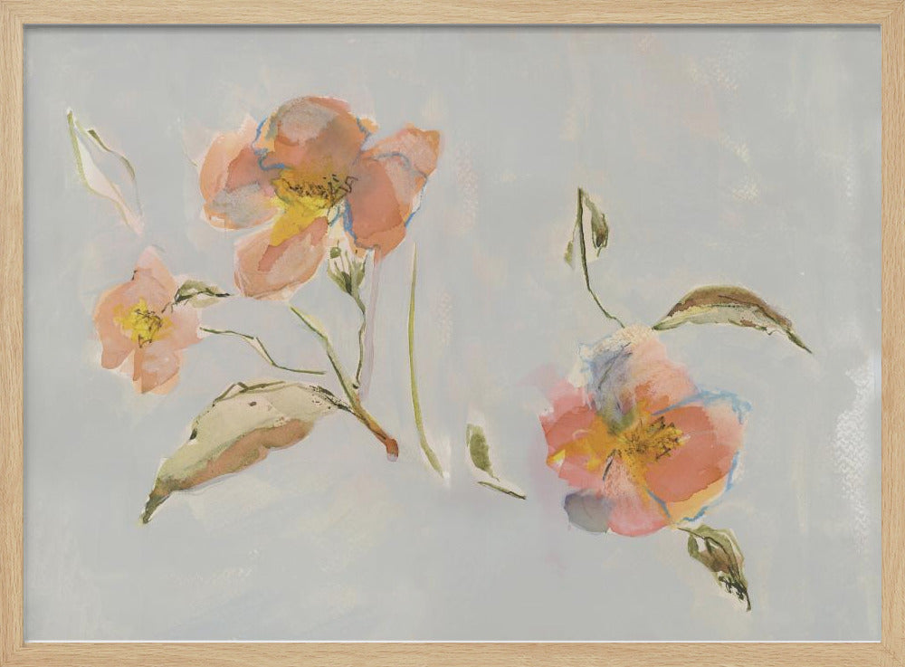 Botanical Antique flowers 02 | Poster