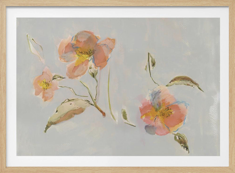 Botanical Antique flowers 02 | Poster